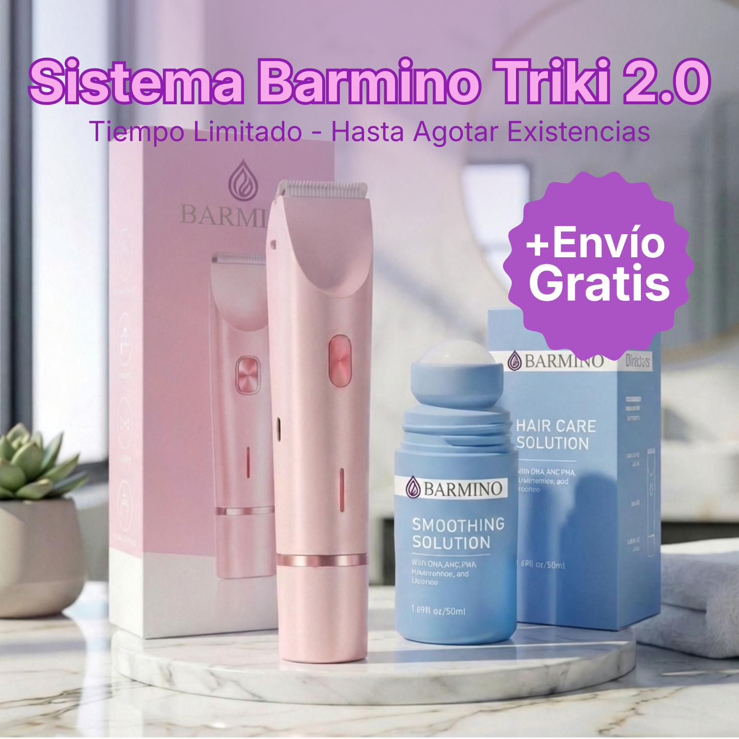 Rasuradora Barmino Bikini Triki®  — Sin granitos, sin irritación.