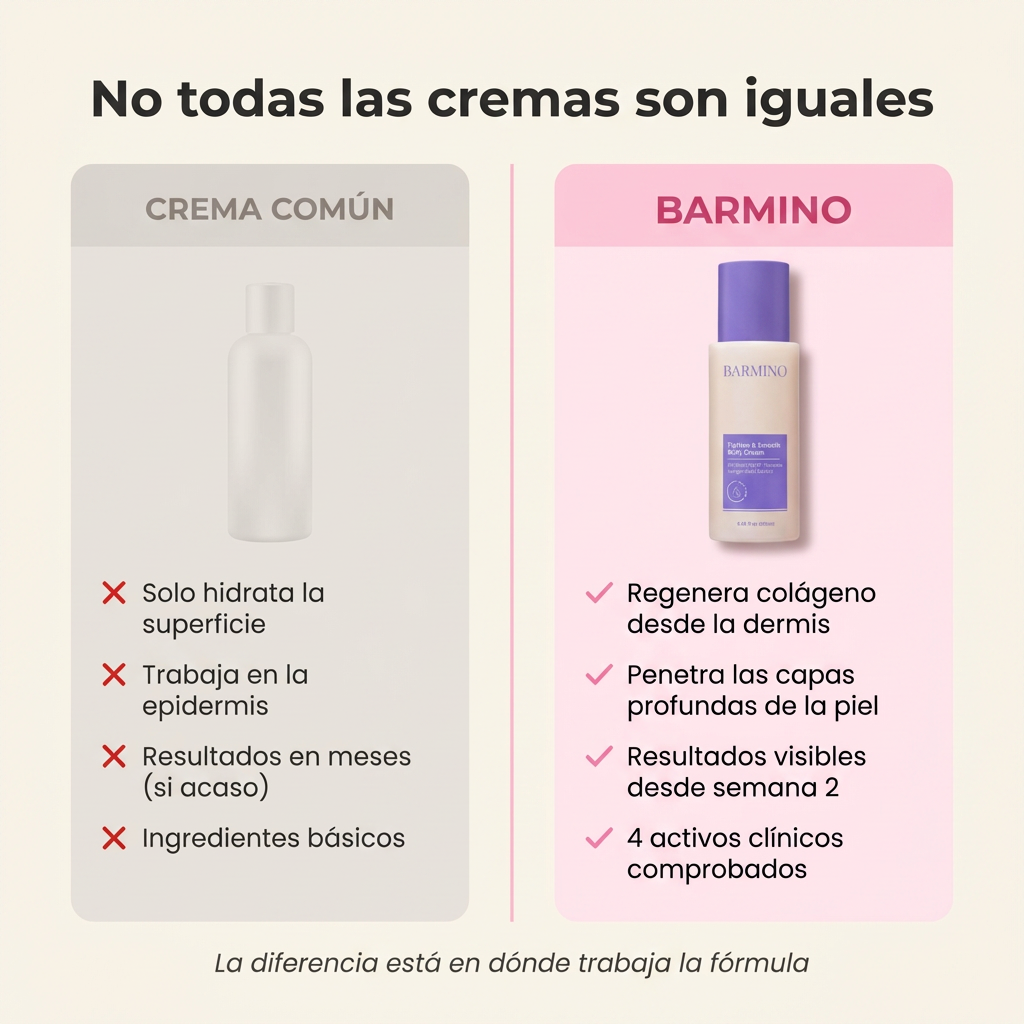 (5 Meses - Panza, Muslos y Busto) Tratamiento Barmino® Personalizado Antiestrias y Flacidez Postparto + Guia Masaje Drenante para Grasa Abdominal + Potenciador Dermico Resultados 3X Más Rápido + Acceso Comunidad Mamás Barmino
